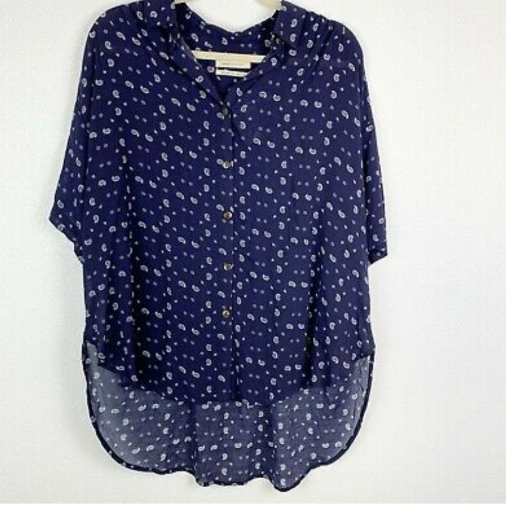 Urban Outfitters blue Paisley blouse size S
